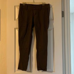 Prana Women’s Size 6 Pant Color Brown Herringbone